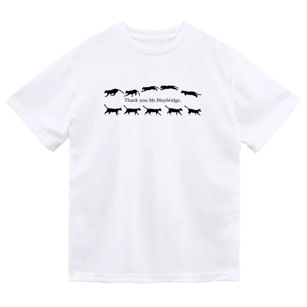 qplus9のmuybridge cats ドライTシャツ