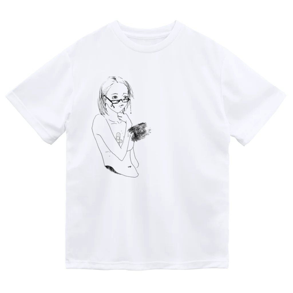 苺田みるく先生の【修正済】右手の彼女 ドライTシャツ