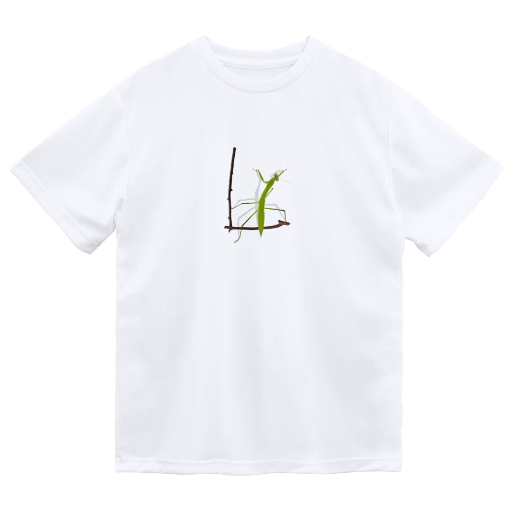aicecreamの【L】カマキリついてるよ！イニシャル Dry T-Shirt