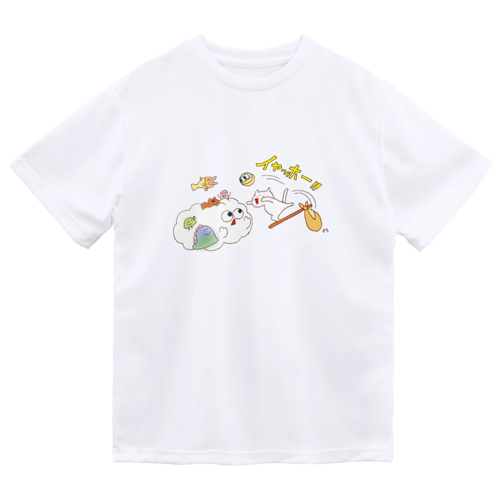 Hello Happy Catのよなぁ〜ファミリーとじろにゃん Dry T-Shirt