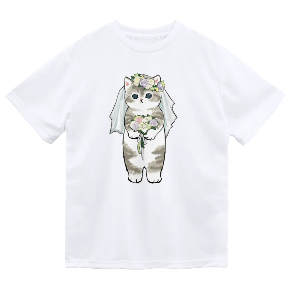 mofusandの花嫁にゃん ドライTシャツ