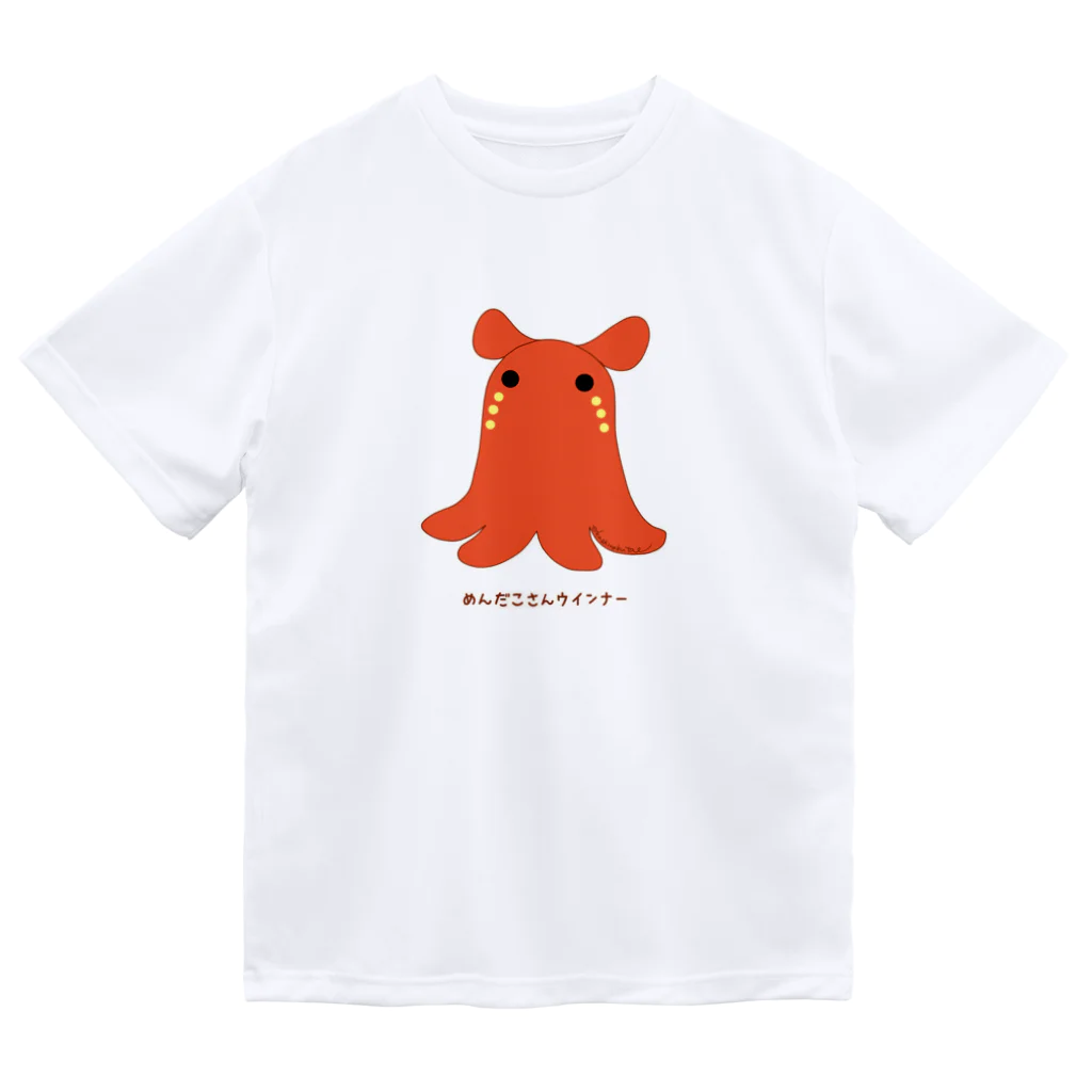 Draw freelyのめんだこさんウインナー ドライTシャツ