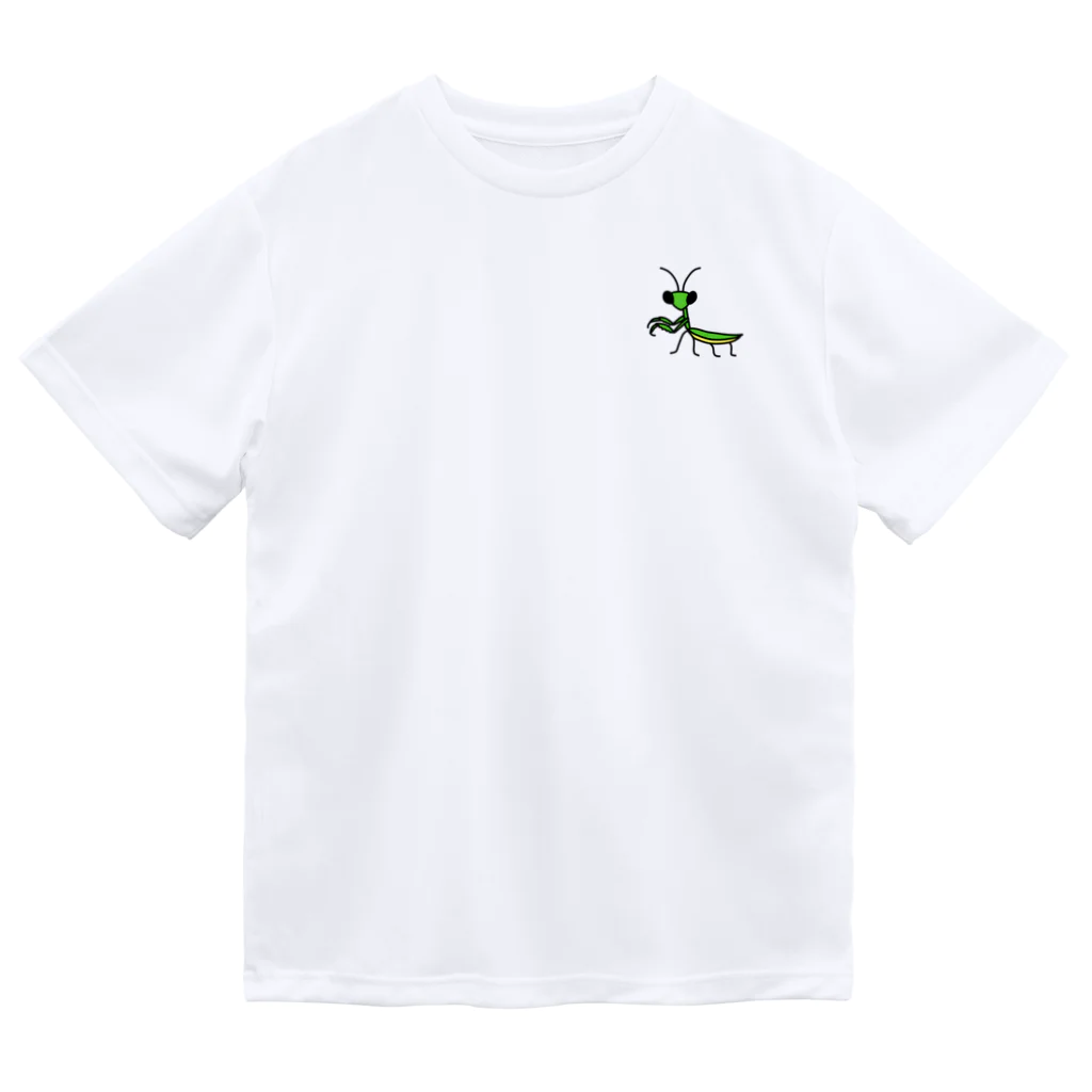 モリチエコのカマキリmini ドライTシャツ