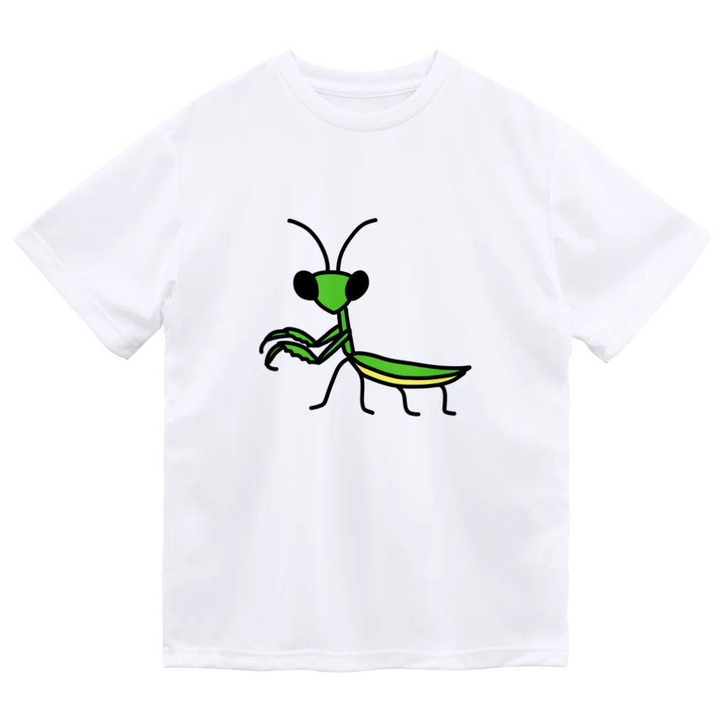 モリチエコのカマキリ ドライTシャツ