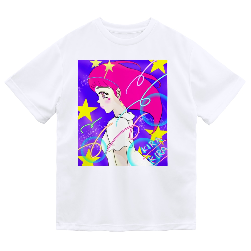 80年代風キラキラ女の子 イラスト世界側のcoha Lunこはるん Coha Lun のドライtシャツ通販 Suzuri スズリ