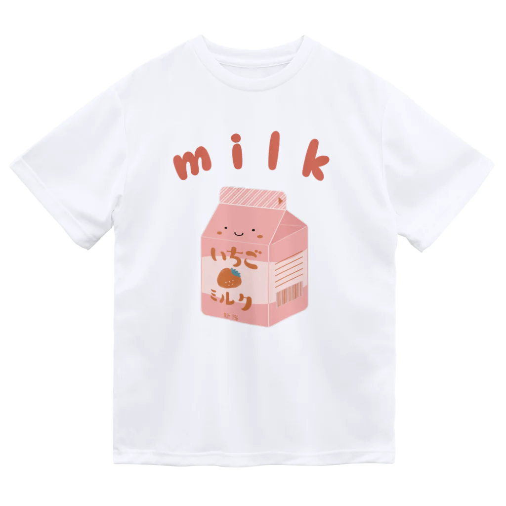 ひるね本箱　Hirune Honbako のいちごミルク Dry T-Shirt