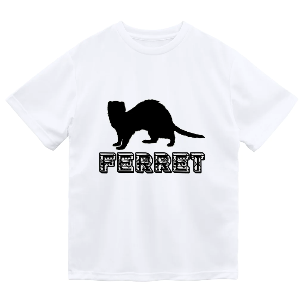 thine12shopのフェレット　ferret ドライTシャツ