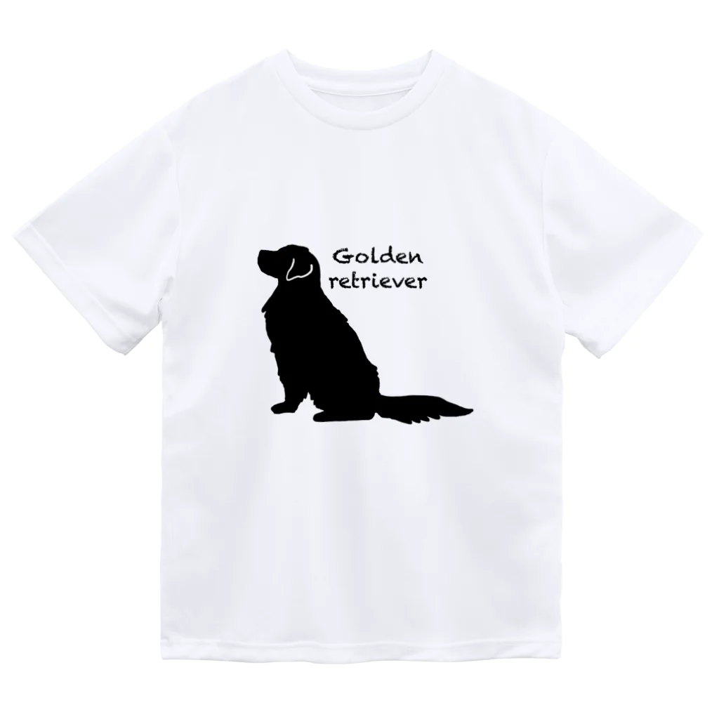 うちのあかりん家のmy dog Golden retriever  Dry T-Shirt