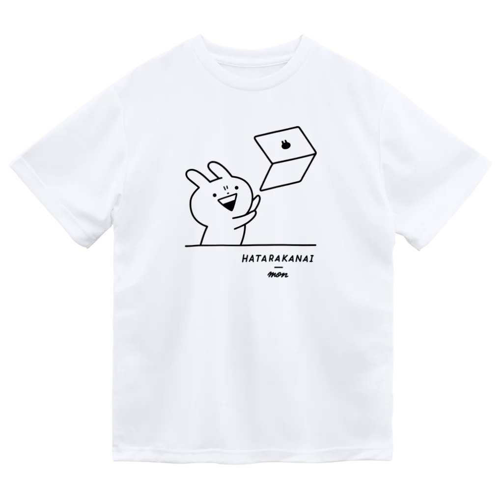 Mintoキャラクターストアのうさぎゅーん！働かないもん Dry T-Shirt