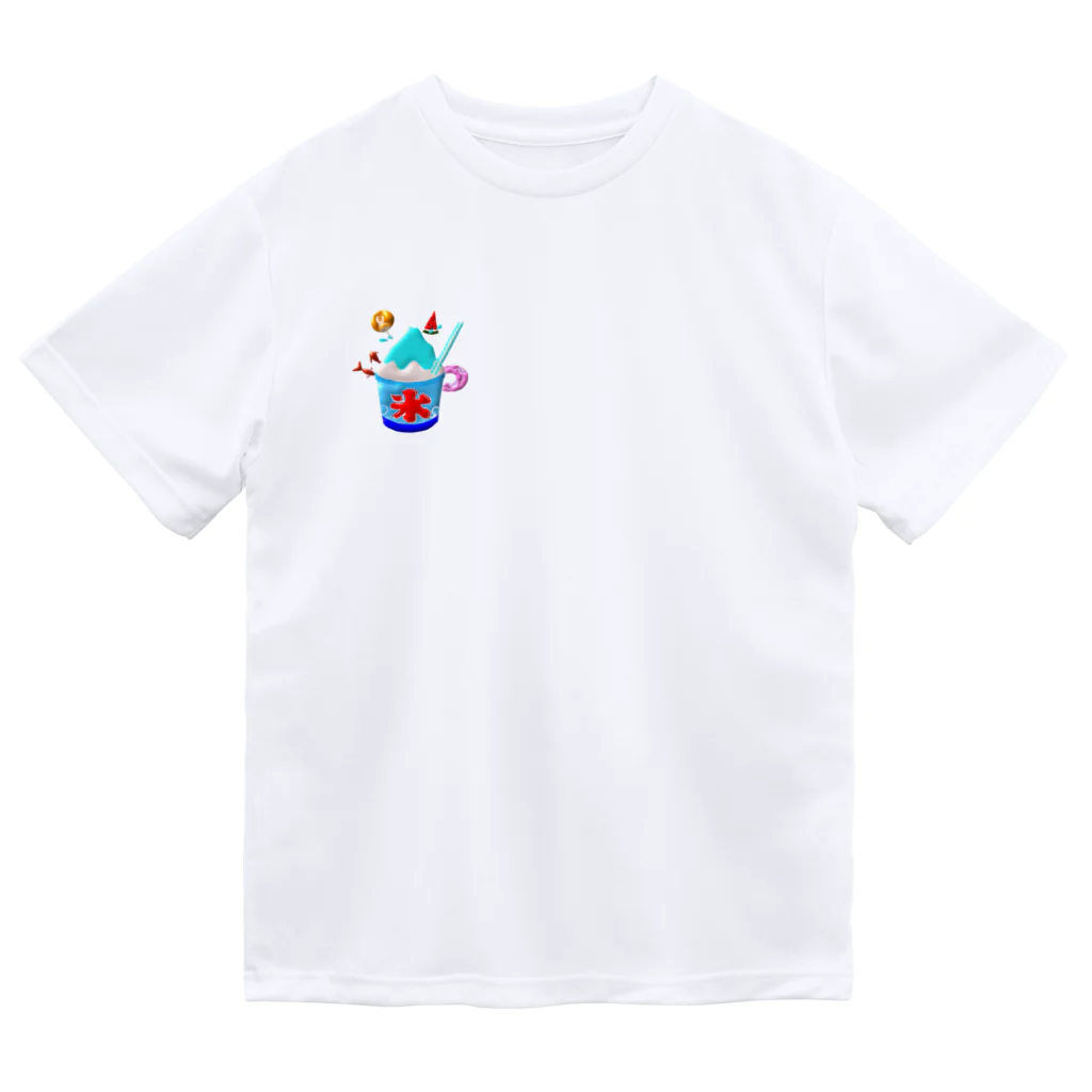 Wakameleonのぷくぷくブルーハワイ ドライTシャツ