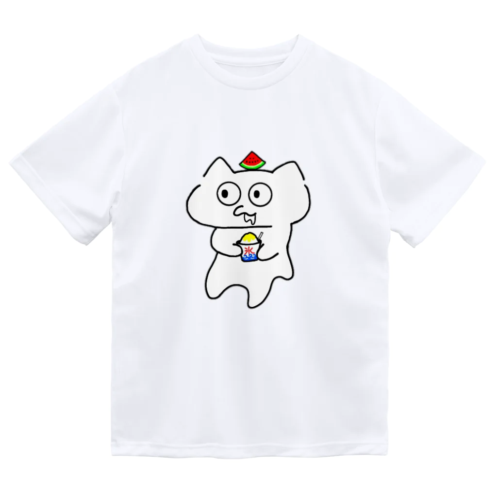 ennuのじゅるねこかき氷 ドライTシャツ