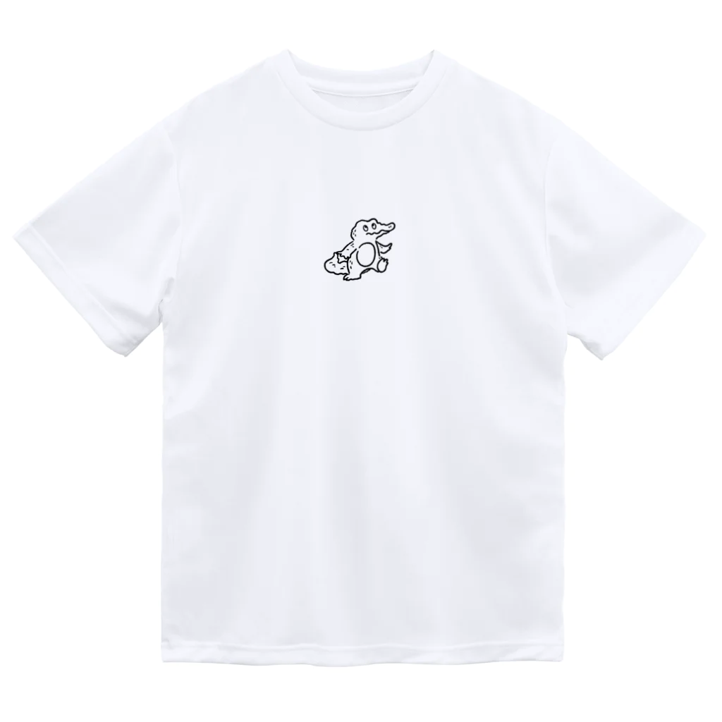 chocochachaのワニ（黒） Dry T-Shirt