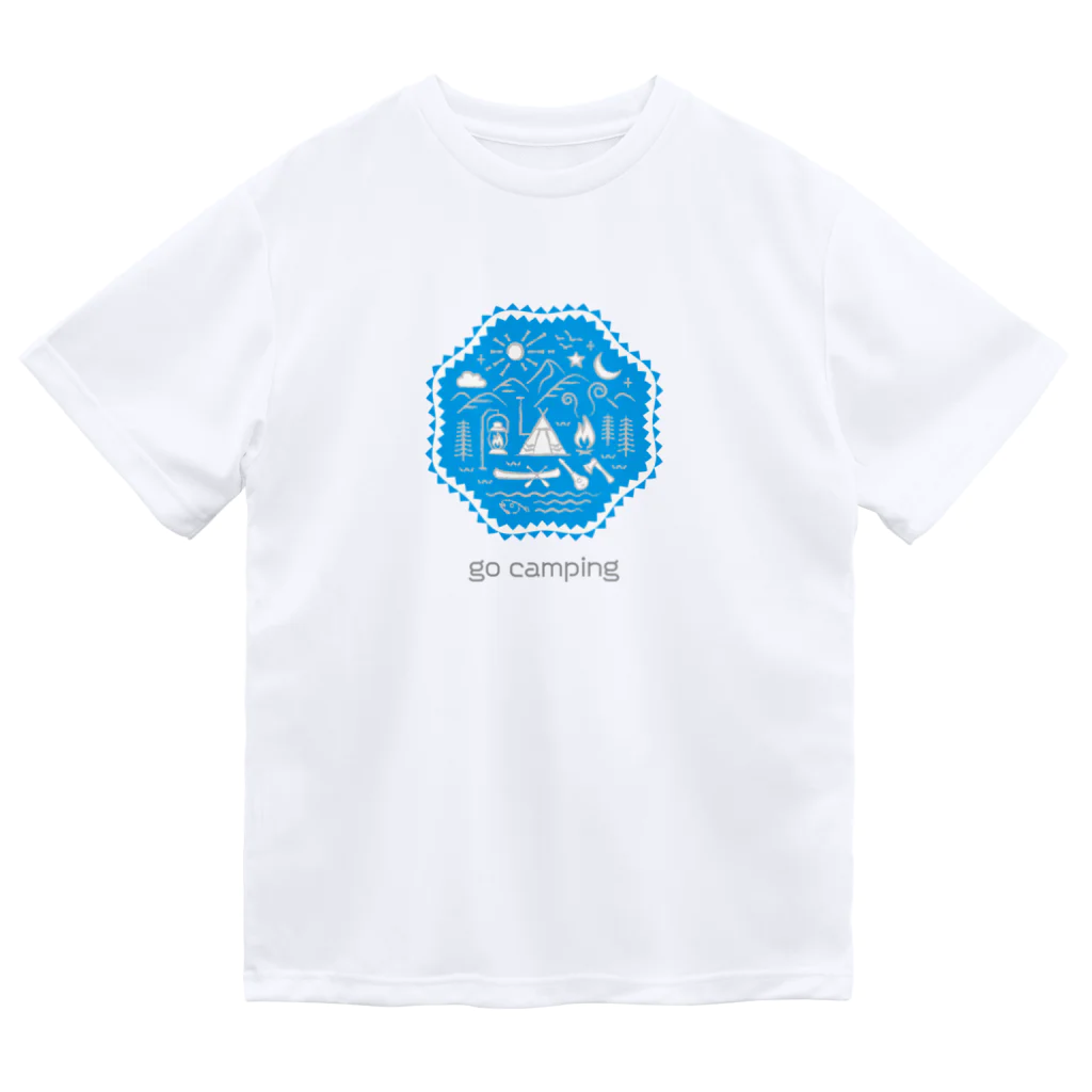 go campingのキャンプサイト（Blue） ドライTシャツ