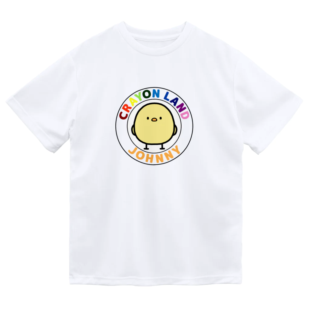 【CRAYON LAND】ひよこのじょにーのCRAYON LANDのじょにー ドライTシャツ