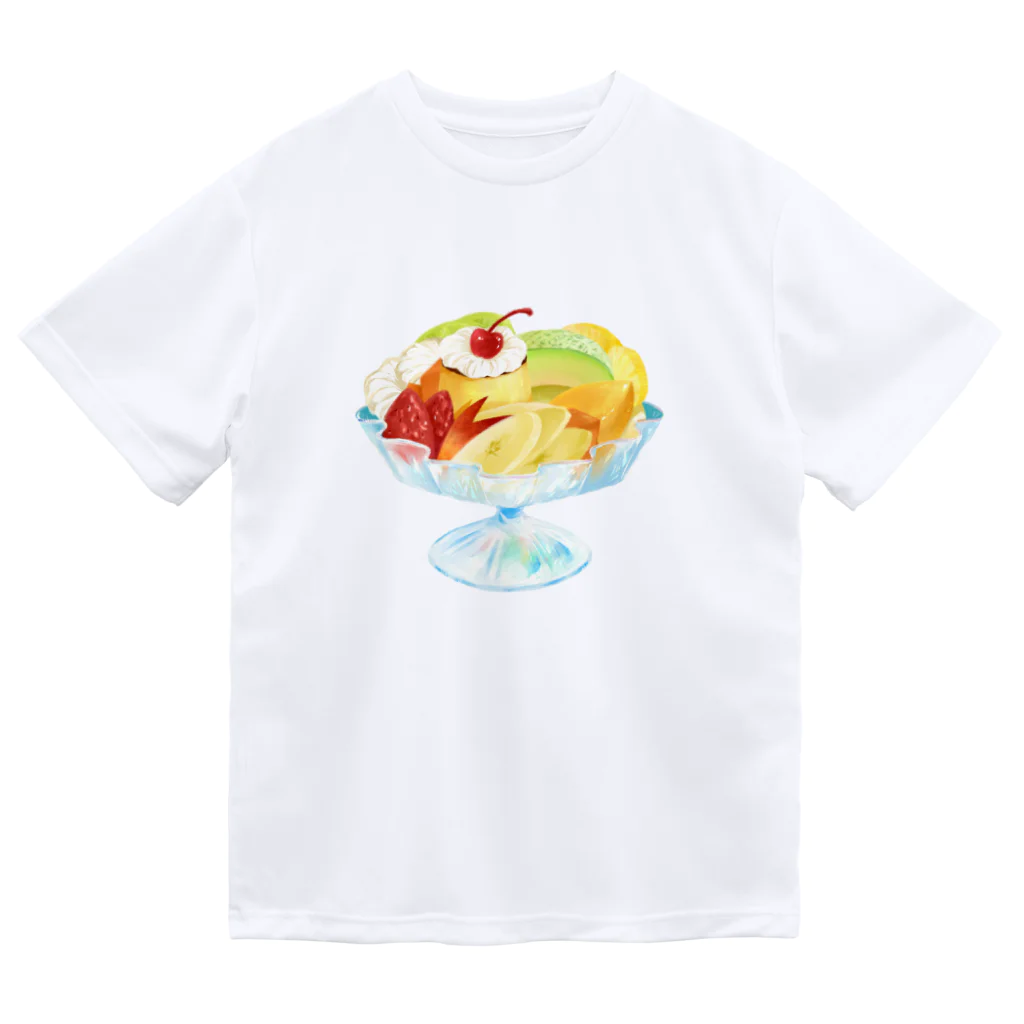 しんま みさんの純喫茶ブルーラビット　プリンアラモード(正面) ドライTシャツ