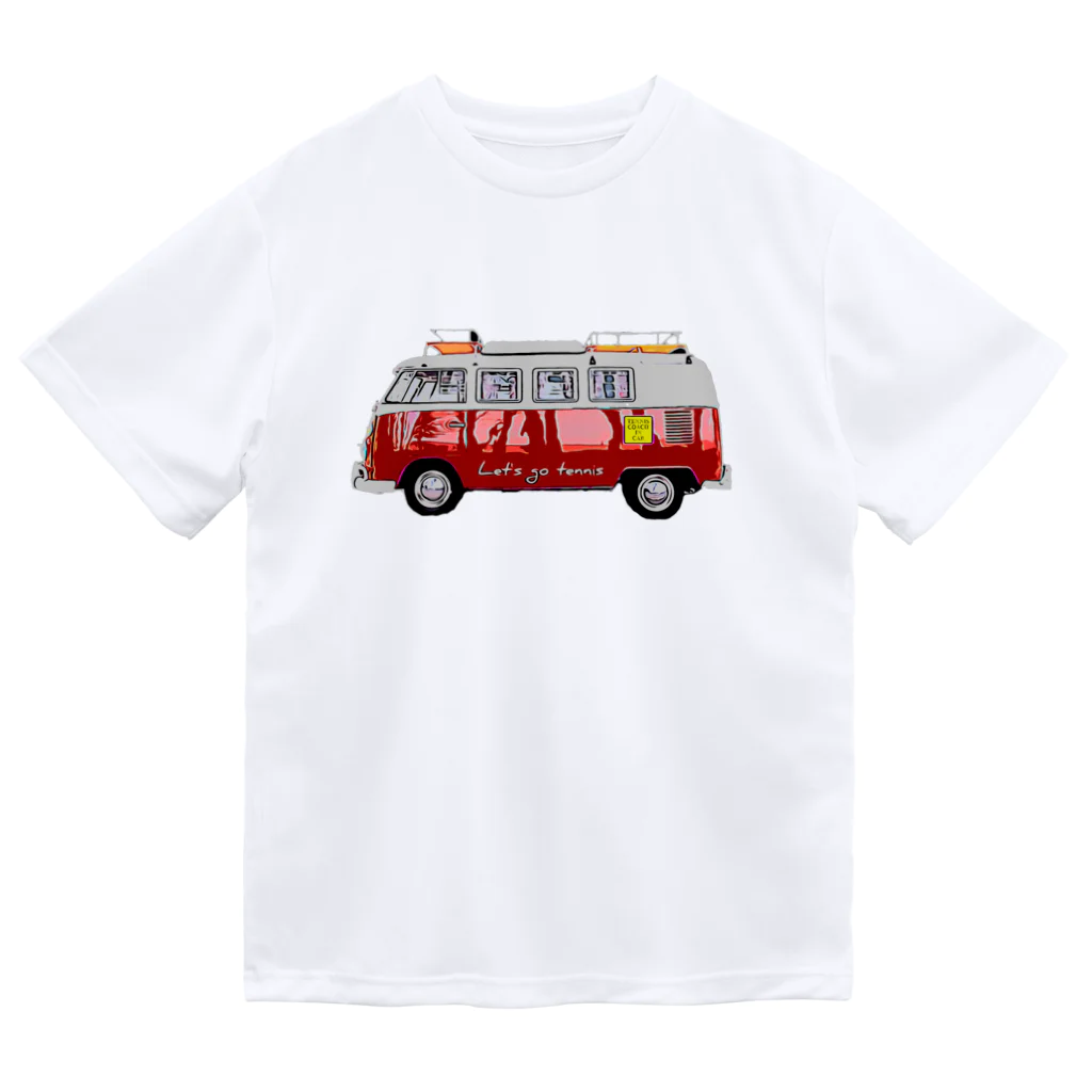 剛竜謹製のLet's go tennis ＶＷ シリーズ（バックプリント黒） Dry T-Shirt