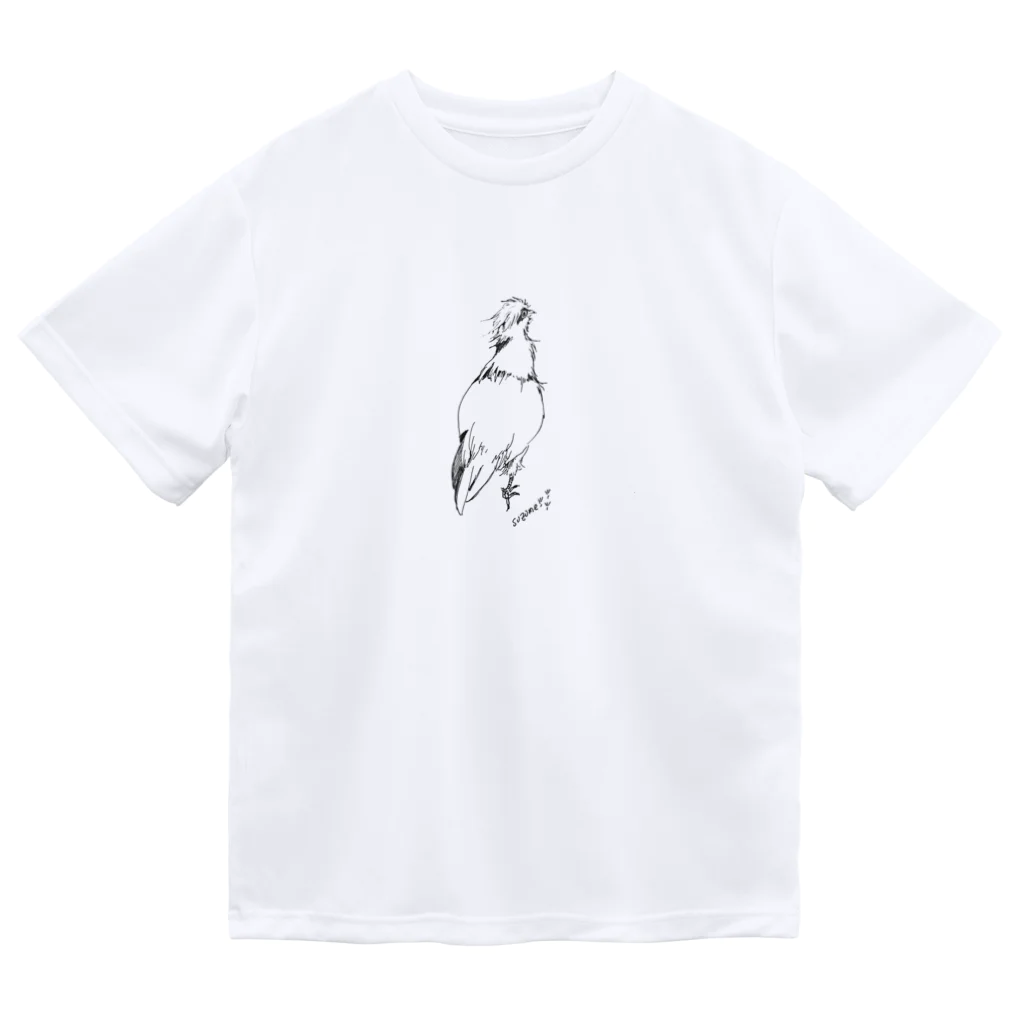 すずめの涙のwalking烏骨鶏 Dry T-Shirt