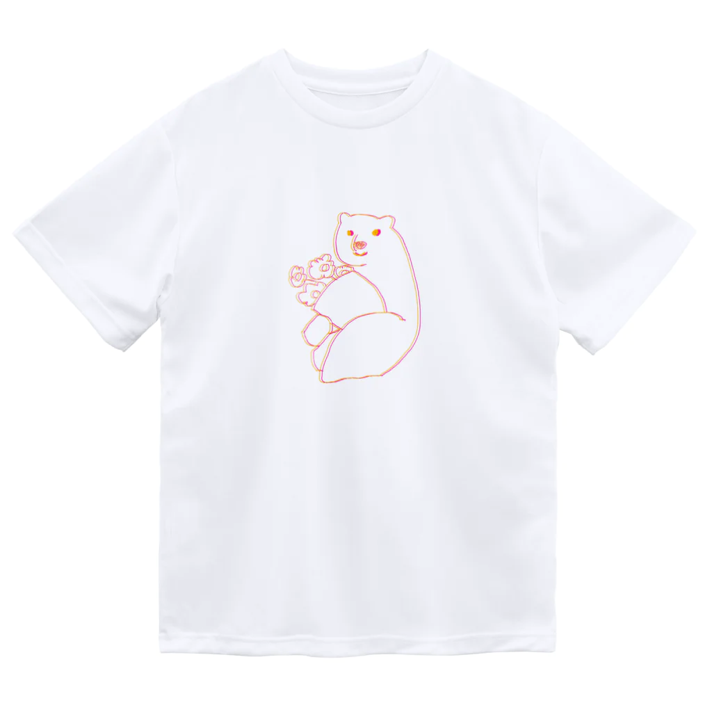 ようかいきのこのおみせの二色のしろくま ドライTシャツ