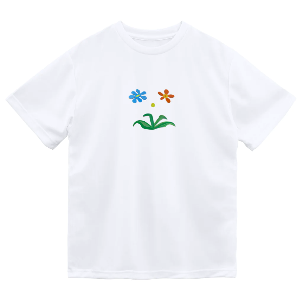 rabbit_costumeのお花のTシャツ ドライTシャツ