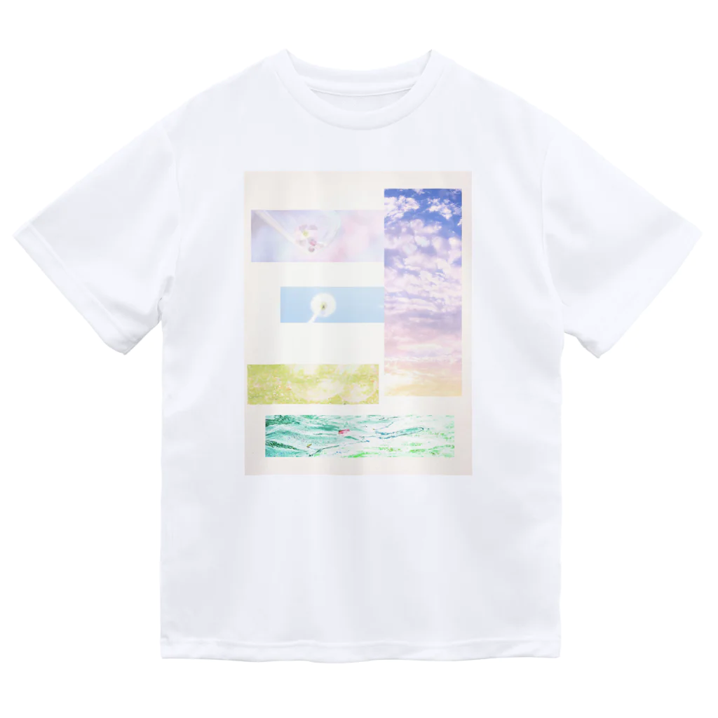 蛍石のブロック Dry T-Shirt