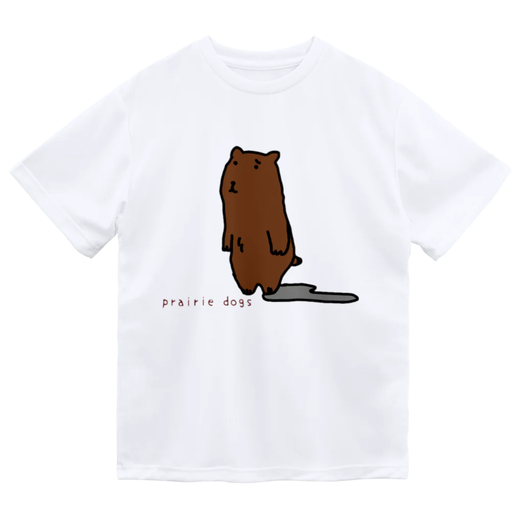 pinyako5502のprairiedogのたまちゃん ドライTシャツ