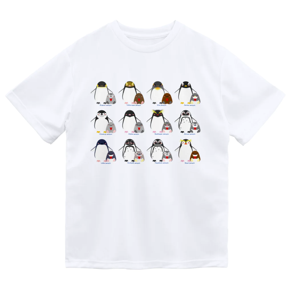 チヒロのペンギン親子たち ドライTシャツ