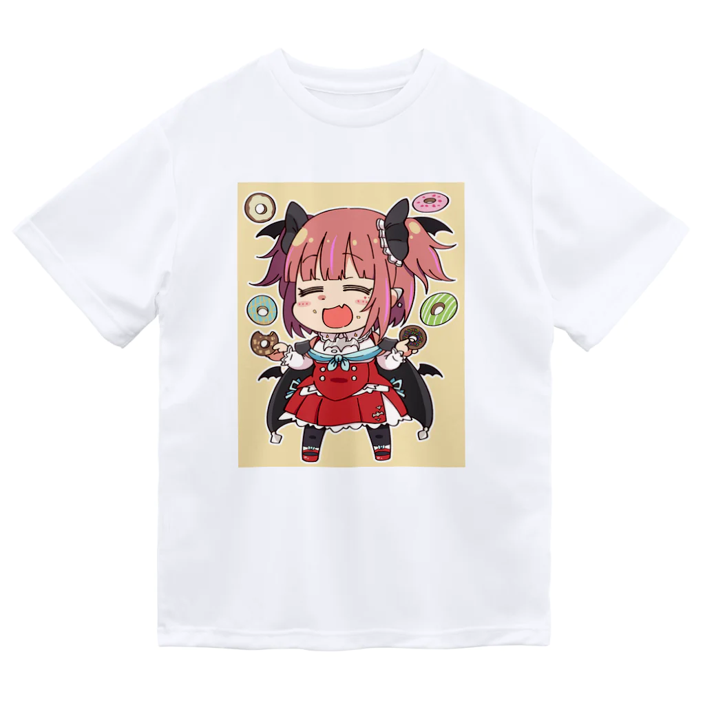 夢魅てて🎀💜のくいしんぼTシャツ ドライTシャツ