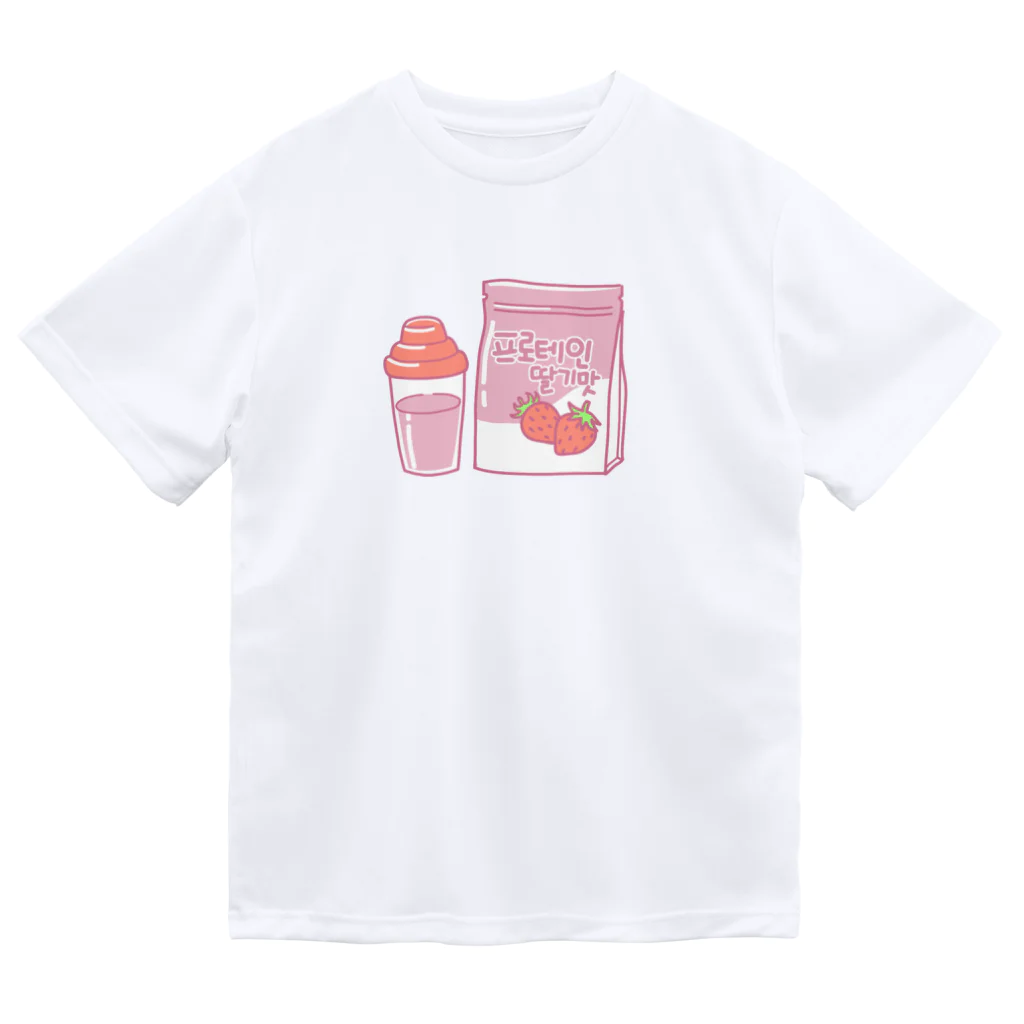 Y.A.E.Cのプロテインいちご味/프로테인 딸기 맛 ドライTシャツ