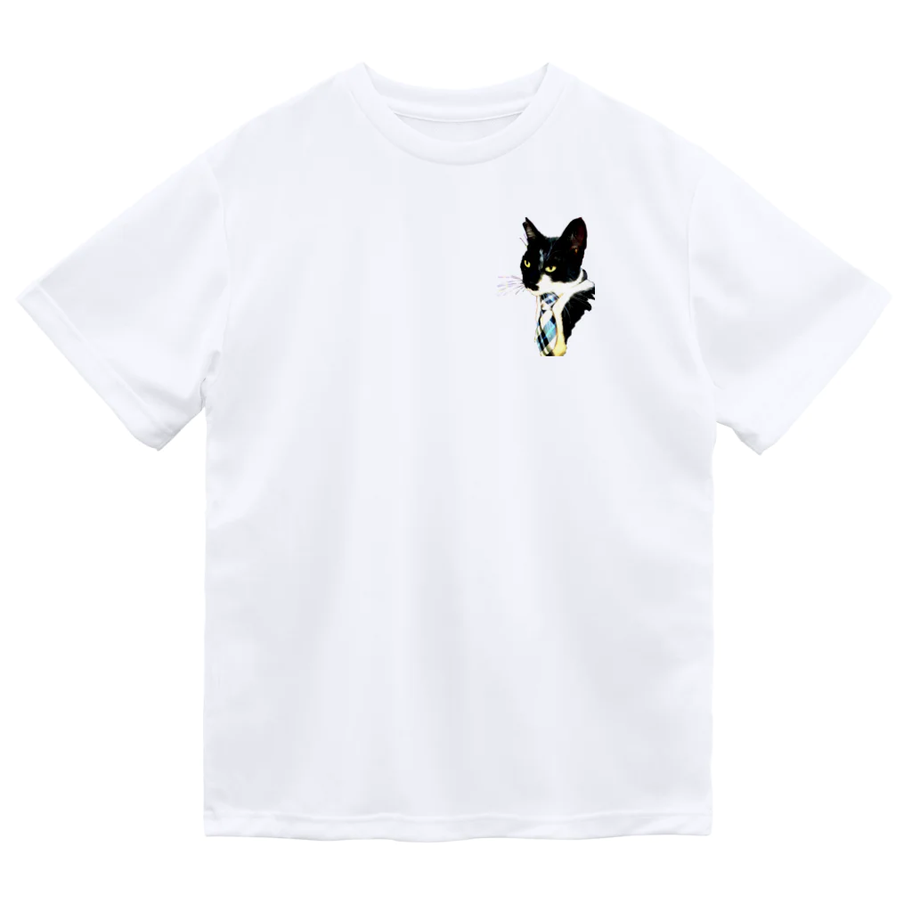 フミノコsuzuri祭のはたらく黒白猫 Dry T-Shirt