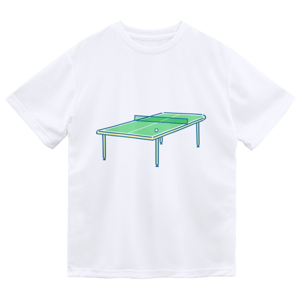 微々子(Viviko)の卓球ガール(前面卓球台ver.) Dry T-Shirt