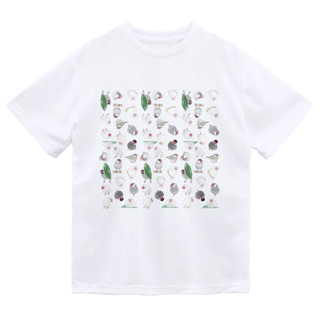 まめるりはことりのたっぷり文鳥ちゃん【まめるりはことり】 Dry T-Shirt
