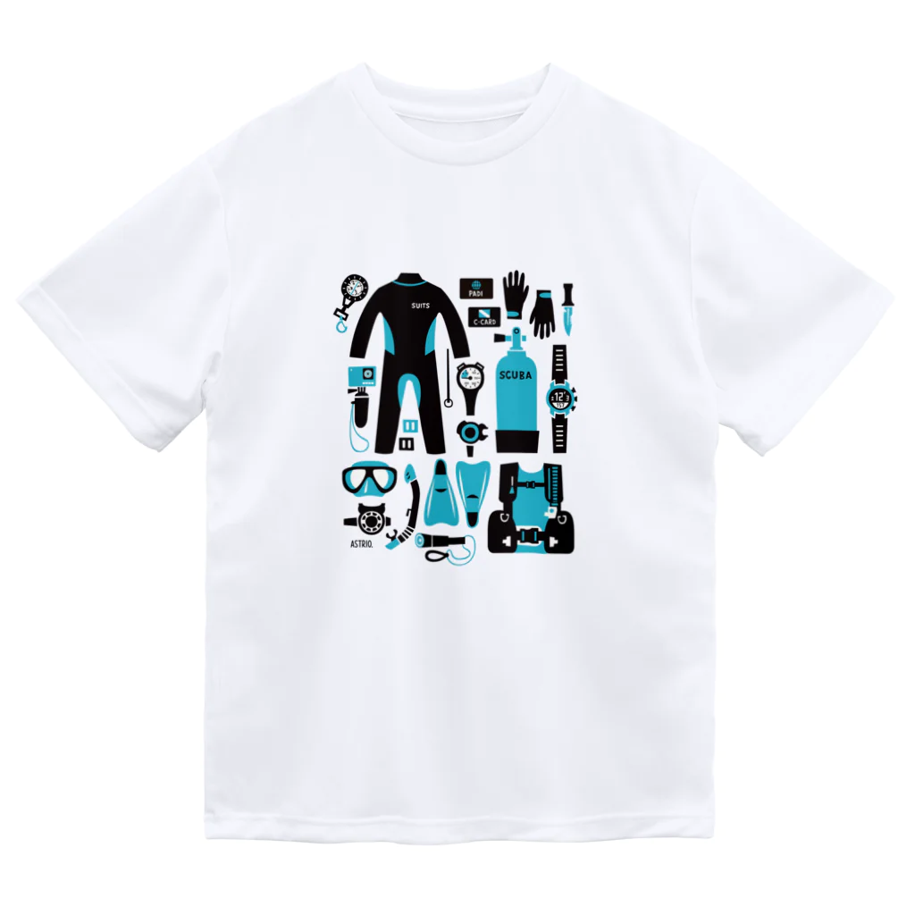 Astrio SUZURI店のダイビング アイテムデザイン ドライTシャツ