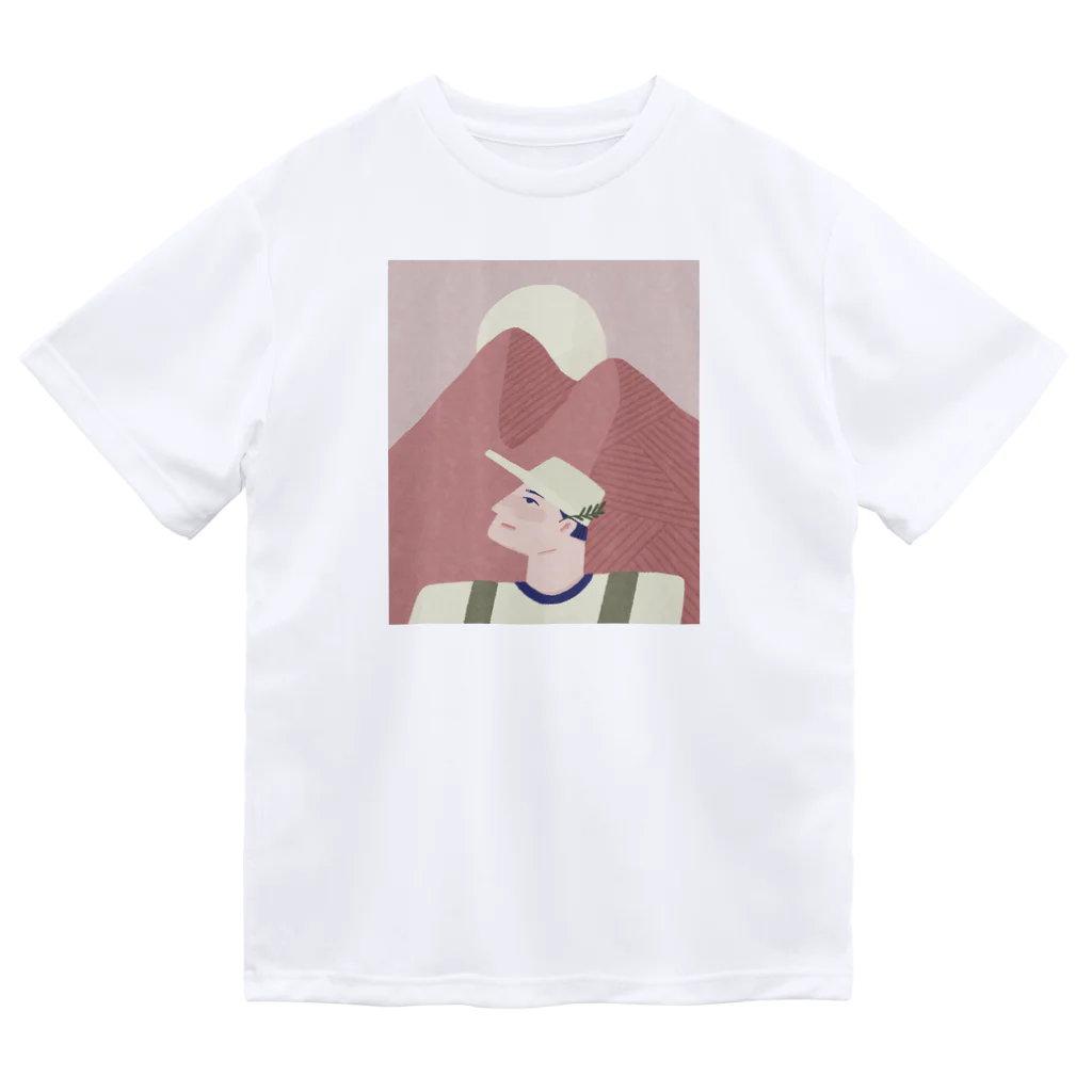 ayame_c29_illustrationsのピンクのおやまに ドライTシャツ