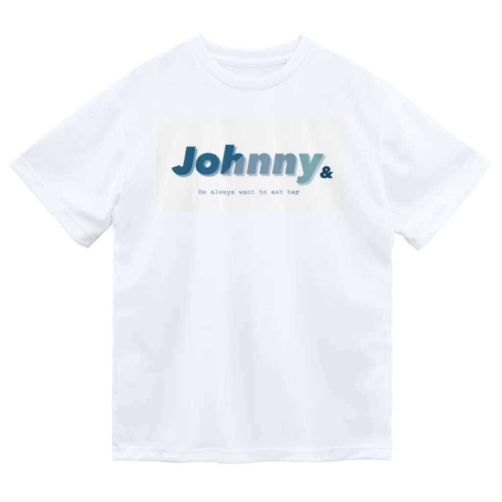 アダルトサイトのジョニーはいつも彼女を追いかけている ドライTシャツ