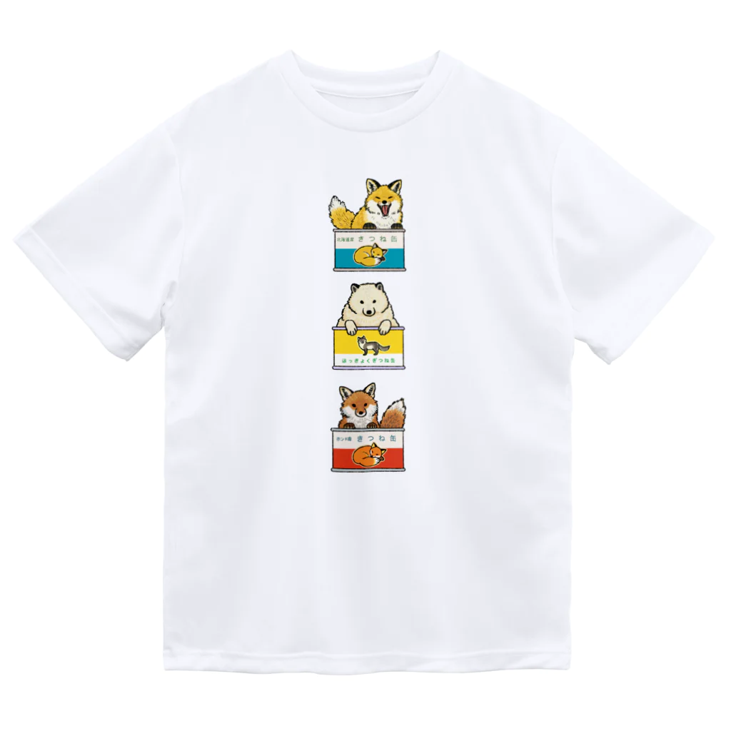 ちなきのこのきつね缶　3点セット ドライTシャツ