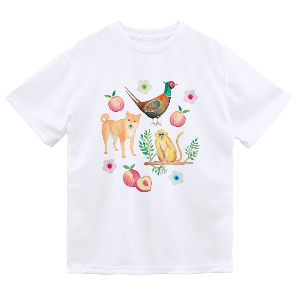 犬 猿 キジと桃 Julia Madokaのドライtシャツ通販 Suzuri スズリ