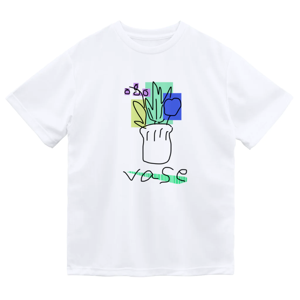 だぶるものおきの花瓶 ドライTシャツ