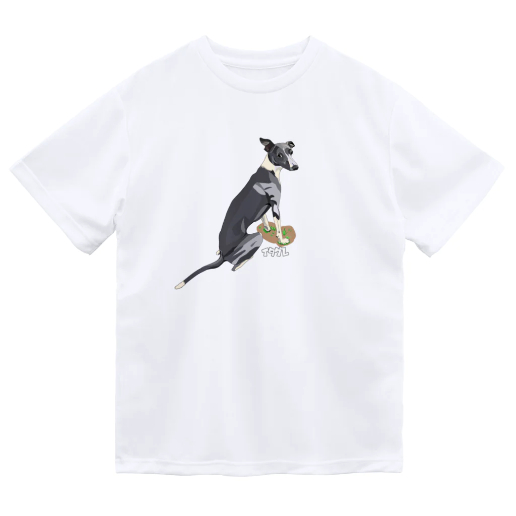 ハデ犬グッズ部門のイタグレ ドライTシャツ