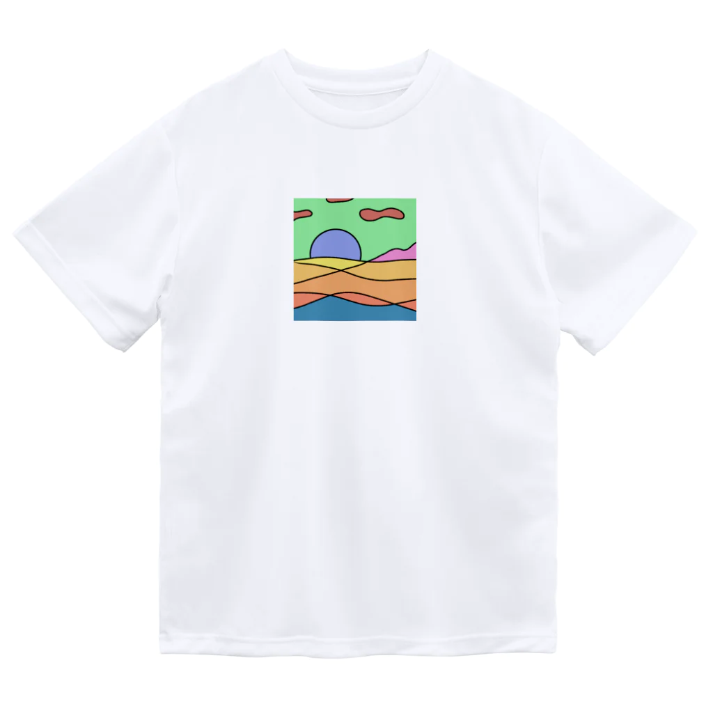 AKANEartの背景 ドライTシャツ