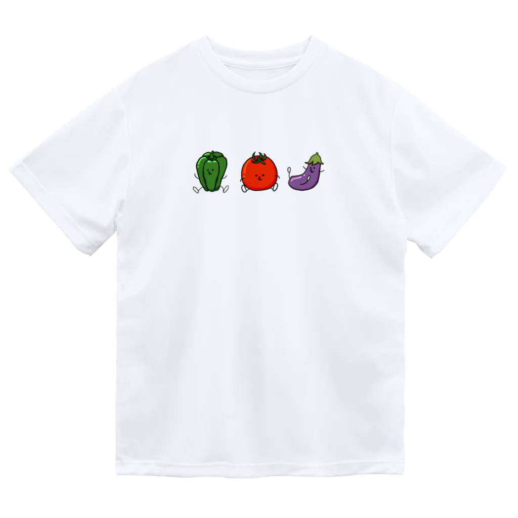 くつしたマン屋さんの夏野菜達 Dry T-Shirt