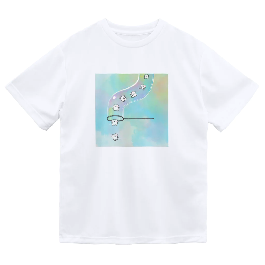 chocosshi shopのつらなりねこ Dry T-Shirt