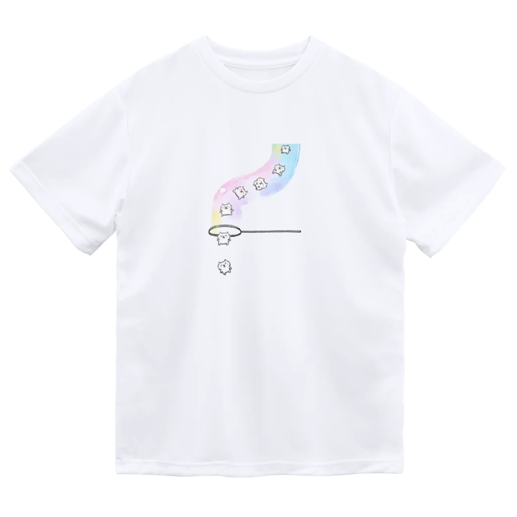 chocosshi shopのつらなりねこ Dry T-Shirt