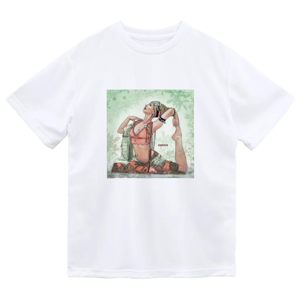 こっこさんのお店のYoga•girlシリーズ・3　「太陽の光と新緑の中で」 Dry T-Shirt