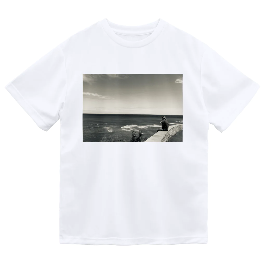 OPTIMISMのHawaiianモノクロフォトスリーブ Dry T-Shirt