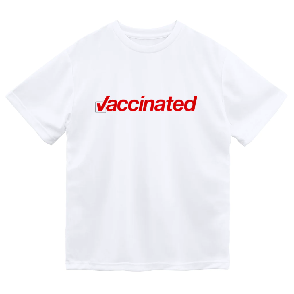 Life of heArtのVaccinated／新型コロンウイルス・ワクチン接種済み ドライTシャツ