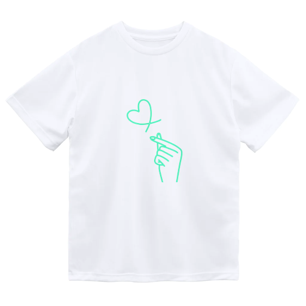 らくがきクオリティのmint green lover ドライTシャツ