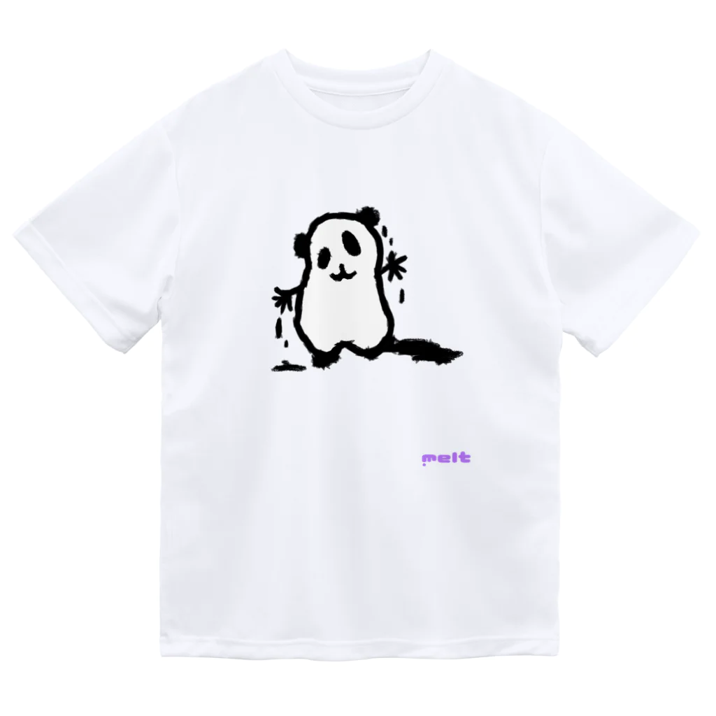 ダラケルヒトのmeltyぱんだ【夜更け】 ドライTシャツ