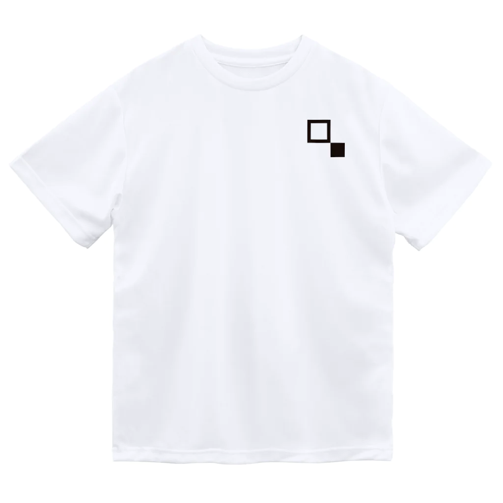 A.Isseiのカラーブロッキング　Only black. ドライTシャツ