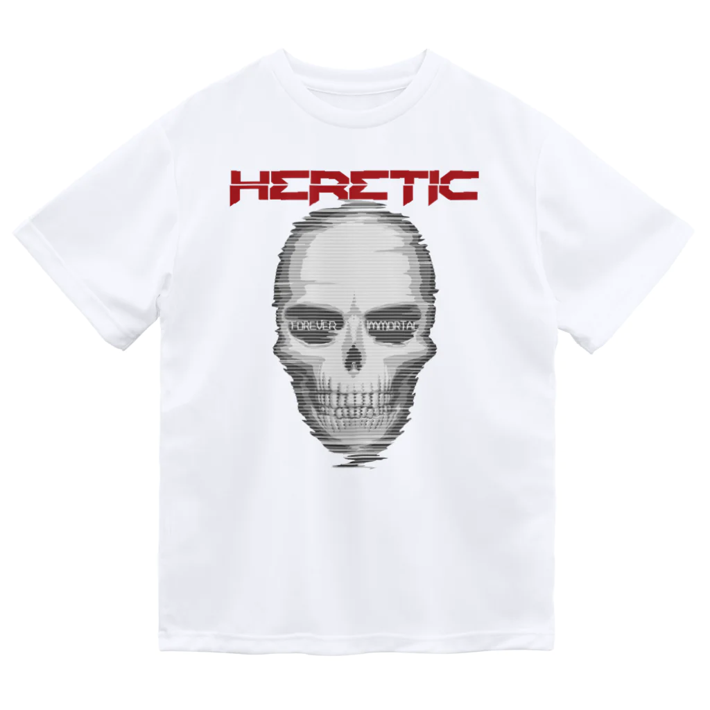H E R E T I CのNoise skull ドライTシャツ