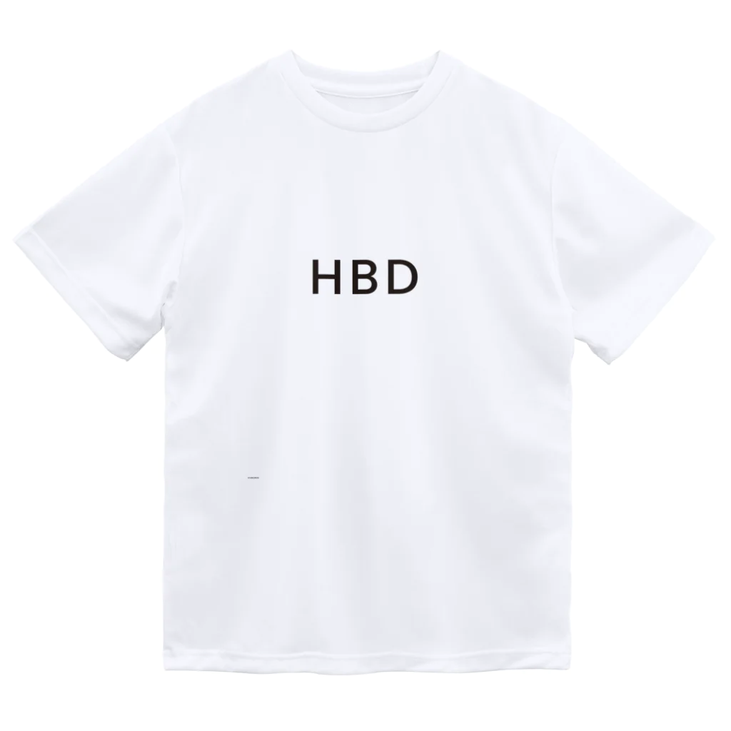 VVWORDSのさりげないハピバ・HAPPYBIRTHDAY ドライTシャツ